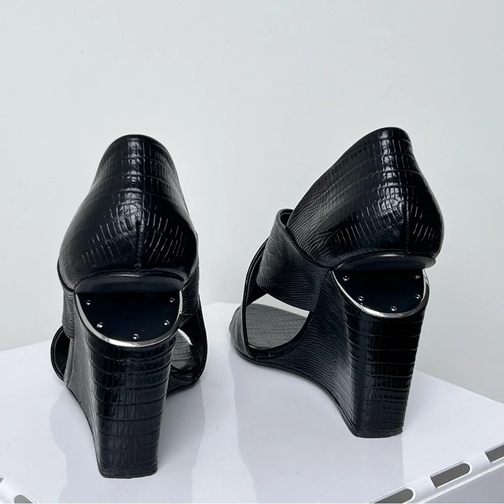 Alexander Wang Black cut out Wedge Heel - Picture 6 of 10